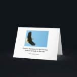 Het stijgen adelaar kaart<br><div class="desc">Het stijgen adelaar met Inheems Amerikaans citaat</div>