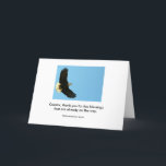 Het stijgen adelaar kaart<br><div class="desc">Het stijgen adelaar met Inheems Amerikaans citaat</div>