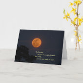 Het stijgende Volledige Maan, Wenskaart "Wees nobl Kaart (Gele Bloem)