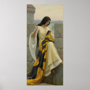 Het stikken van de Norm door Edmund Leighton, c. Poster
