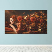 Het Stille Afscheid van de Hemelvis Canvas Afdruk (Insitu (Houten vloer))