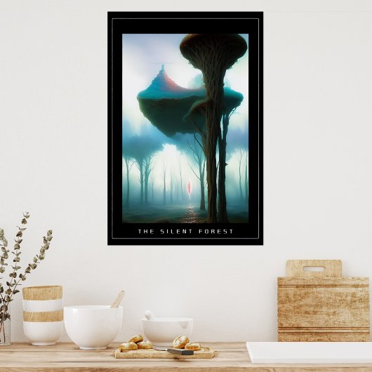 Het stille bos poster (Keuken)