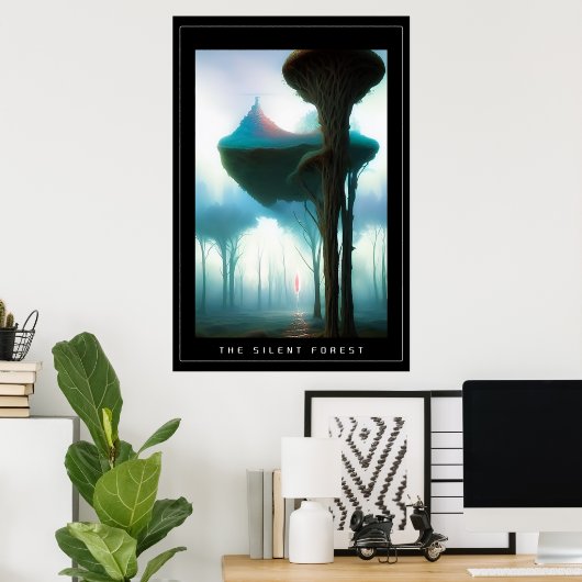 Het stille bos poster (Thuiskantoor)