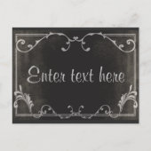 Het stille briefkaart van de het manuscriptkaart (Voorkant)