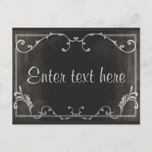 Het stille briefkaart van de het manuscriptkaart (Voorkant)