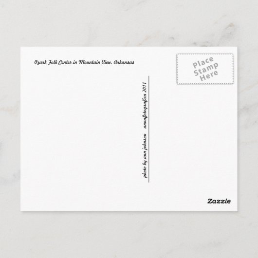 Het stille huis briefkaart (Achterkant)