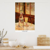 Het stille leven met Absinthe door Vincent van Gog Poster (Keuken)