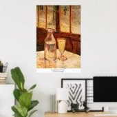 Het stille leven met Absinthe door Vincent van Gog Poster (Thuiskantoor)
