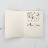 Het stille licht van Christmas Grace Feestdagen Kaart (Binnen)