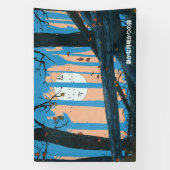 Het Stille Maanlichtbos Spandoek (Verticaal)