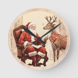 Het stille moment van de Kerstman Ronde Klok