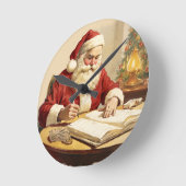 Het stille moment van de Kerstman Ronde Klok (Hoek)