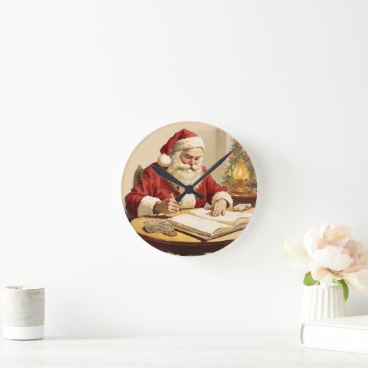 Het stille moment van de Kerstman Ronde Klok (Huis)