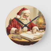 Het stille moment van de Kerstman Ronde Klok (Voorkant)