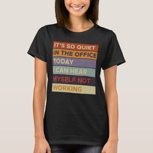 Het stille Uitschakelen van het Bericht Stil Einde T-shirt (Voorkant)