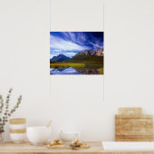 Het stilstaande water van het meer van Waterfowl m Poster (Keuken)