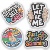 Het stimuleren van Autisme Bewustzijn Stim gewoon  Sticker (Voorkant)