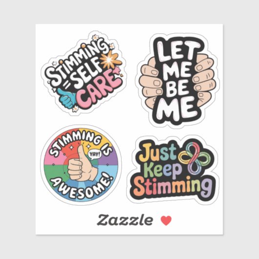 Het stimuleren van Autisme Bewustzijn Stim gewoon  Sticker (Vel)