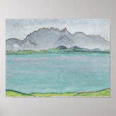 Het Stockhorngebergte en het Thun-meer, 1911 Poster (Voorkant)