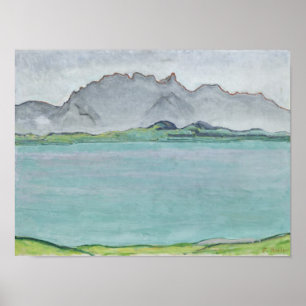 Het Stockhorngebergte en het Thun-meer, 1911 Poster