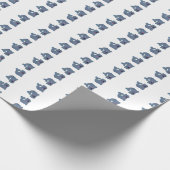 Het Stoffen Zegel Bij Zazzle Mascotte Logo Karakte Cadeaupapier (Hoek)