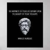 Het stoïcisme Marcus Aurelius Quote _1 Poster (Voorkant)