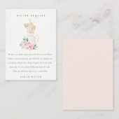 Het stompzinnige Baby shower van het Verzoek van d Informatiekaartje (Voorkant / Achterkant)