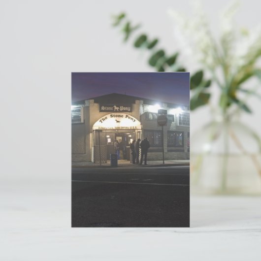 Het Stone Pony Asbury Park Jersey Shore Briefkaart (Staand voorkant)