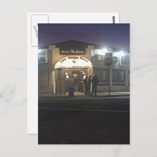 Het Stone Pony Asbury Park Jersey Shore Briefkaart (Voorkant / Achterkant)