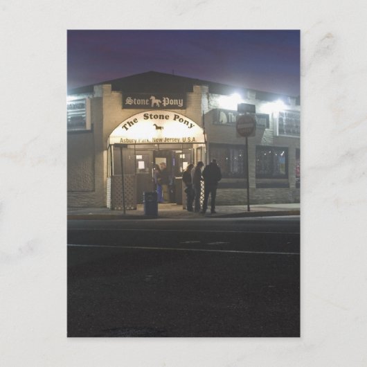 Het Stone Pony Asbury Park Jersey Shore Briefkaart (Voorkant)