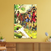 Het Stoning Wrapped Canvas Afdruk (Insitu (Woonkamer))