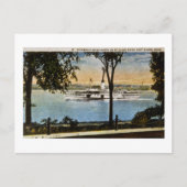 het stoomschip in het noorden van de rivier de St. Briefkaart (Voorkant)