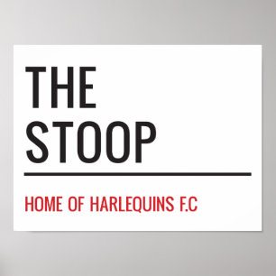 Het Stoop Stadium Street Sign Poster