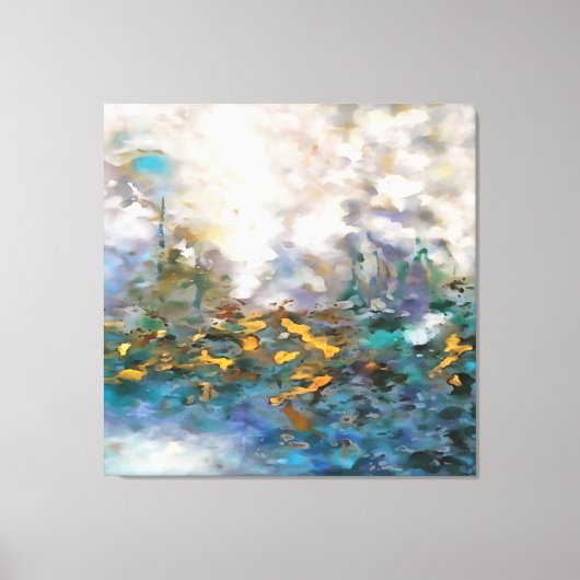 Het Storm Abstract schilderen van kunst Canvas Afdruk (Voorkant)