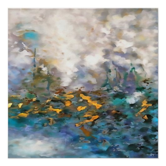 Het Storm Abstract schilderen van kunst Perfect Poster (Voorkant)