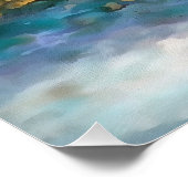 Het Storm Abstract schilderen van kunst Perfect Poster (Hoek)
