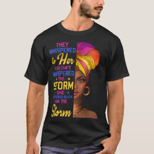 Het Storm Black Woman Geschiedenis Maand African A T-shirt
