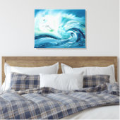 Het Storm brengt geschenken uitgerekt doek Canvas Afdruk (Insitu (Slaapkamer))