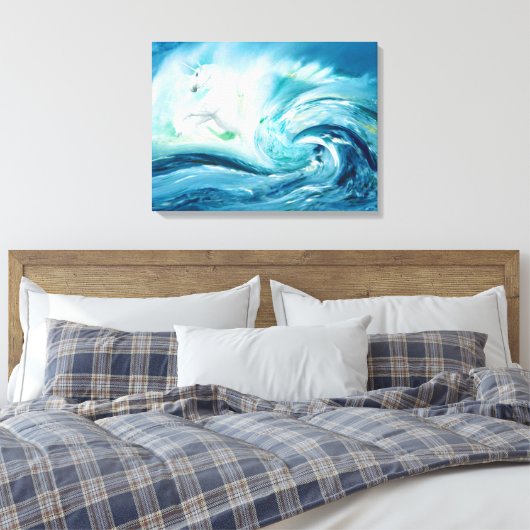 Het Storm brengt geschenken uitgerekt doek Canvas Afdruk (Insitu (Slaapkamer))