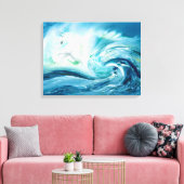 Het Storm brengt geschenken uitgerekt doek Canvas Afdruk (Insitu (Woonkamer))
