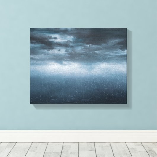 Het Storm Canvas Afdruk (Insitu (Houten vloer))