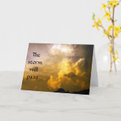 Het Storm geeft een sympathiekaart Kaart (Gele Bloem)