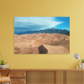 Het Storm in de Dunes naderen Canvas Afdruk (Insitu (Woonkamer))