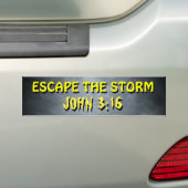 Het Storm John 3:16 Bumpersticker (Op auto)