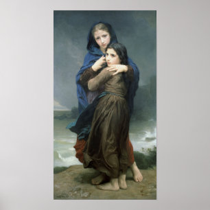 Het Storm (L'Orage) van Bouguereau Poster