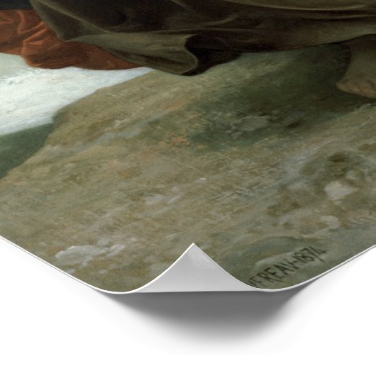 Het Storm (L'Orage) van Bouguereau Poster (Hoek)