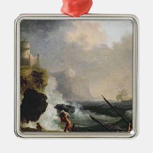 Het Storm Metalen Ornament (Voorkant)