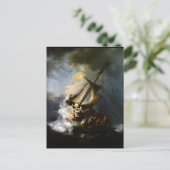 Het Storm op het Zee van Galilea Briefkaart (Staand voorkant)