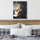 Het Storm op het Zee van Galilea Canvas Afdruk (Insitu (Slaapkamer))