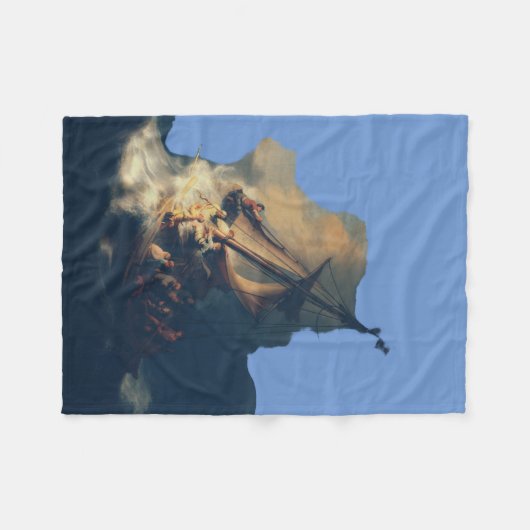 Het Storm op het Zee van Galilea Fleece Deken (Voorkant (Horizontaal))